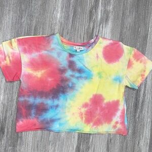 love, Fire Vibrant Tie-Dye Kids Tee